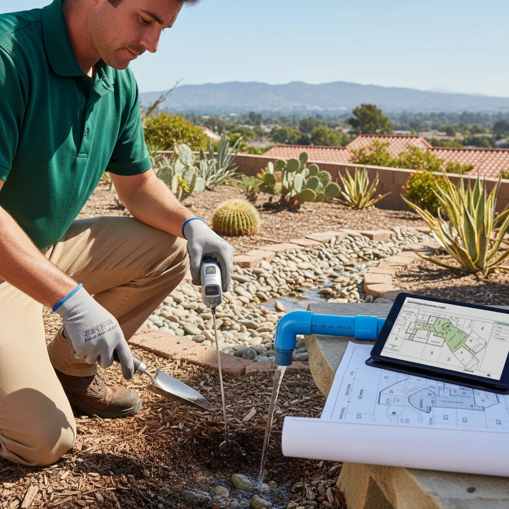Bar chart comparing landscaping costs per square foot across San Diego County neighborhoods