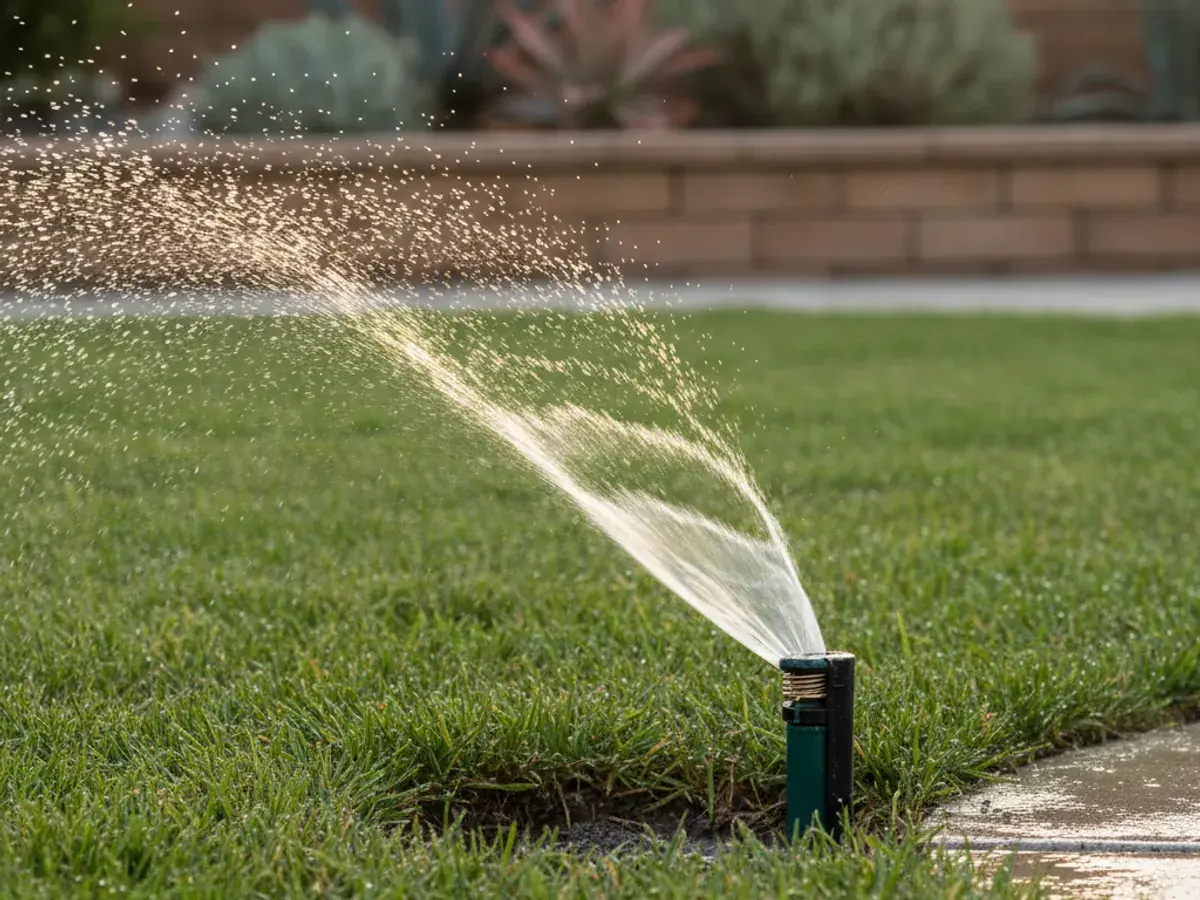 Irrigation detail work by a licensed landscaper in Palomar Mountain, CA